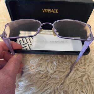 VERSACE Lavender metal Frames w/Plastic Arms. Medusa Logo at temples